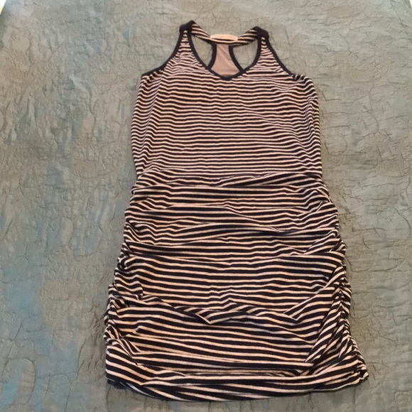 ATHLETA STRIPED TEE RACERBACK DRESS - Picture 3 of 7